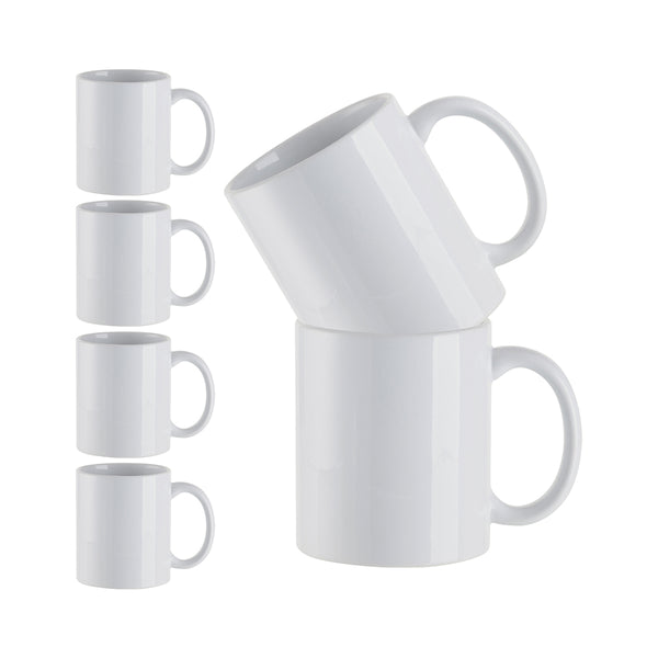 Craft Express 6-Pack 11 oz. White Ceramic Sublimation Mugs - Craft Express Canada