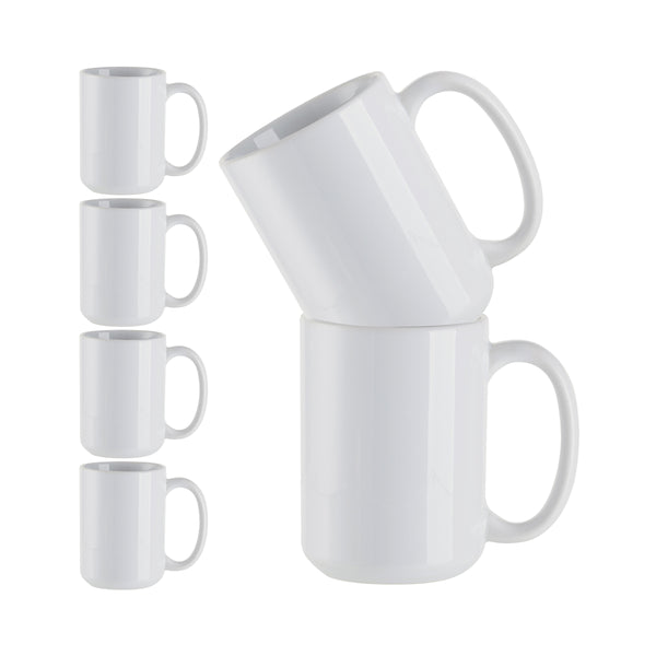 Craft Express 6-Pack 15oz White Sublimation Mugs - Craft Express Canada