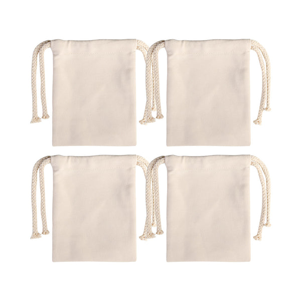 Craft Express 4 Pack Beige Sublimation Drawstring Gift Bags - Craft Express Canada