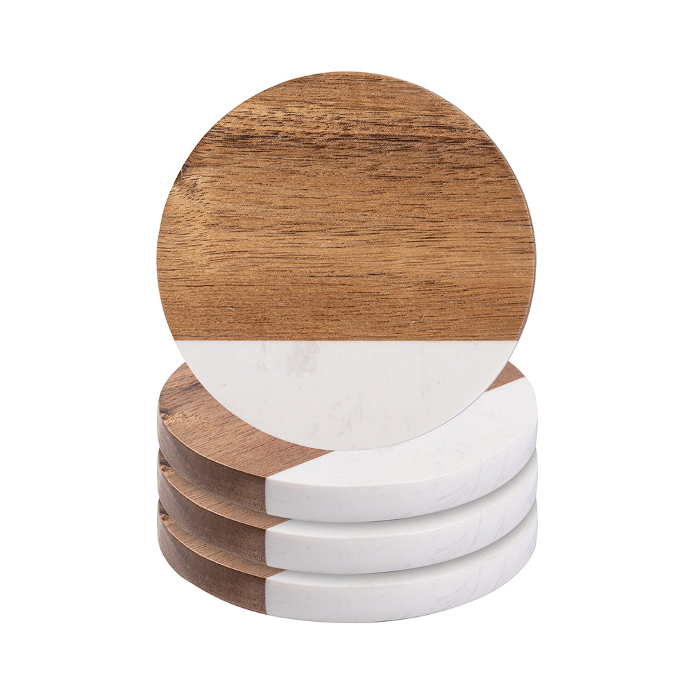 Lot de 4 dessous de verre pour boissons, sous-verre en marbre épissé pour la protection de table, dessous de verre pour plusieurs types de tasses, cadeaux pour décoration d'intérieur, pendaison de Lot de 4 dessous de verre pour boissons, sous-verre en marbre épissé pour la protection de table, dessous de verre pour plusieurs types de tasses, cadeaux pour décoration d'intérieur, pendaison de