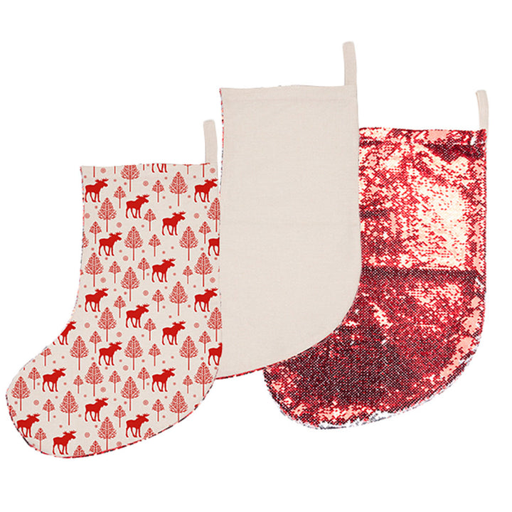 Craft Express Sublimation Sequin Stocking 20.5'' x 12'' - Craft Express Canada